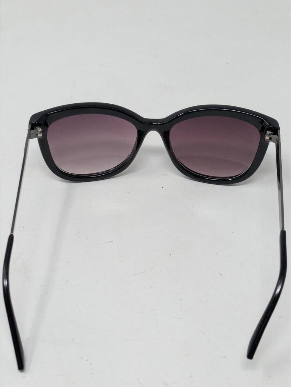 Oscar De La Renta 1244 Black Cat Eye Gradiant Purple Lens Sunglasses - Picture 10 of 12